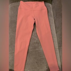 Alo coral pink/red leggings Size S